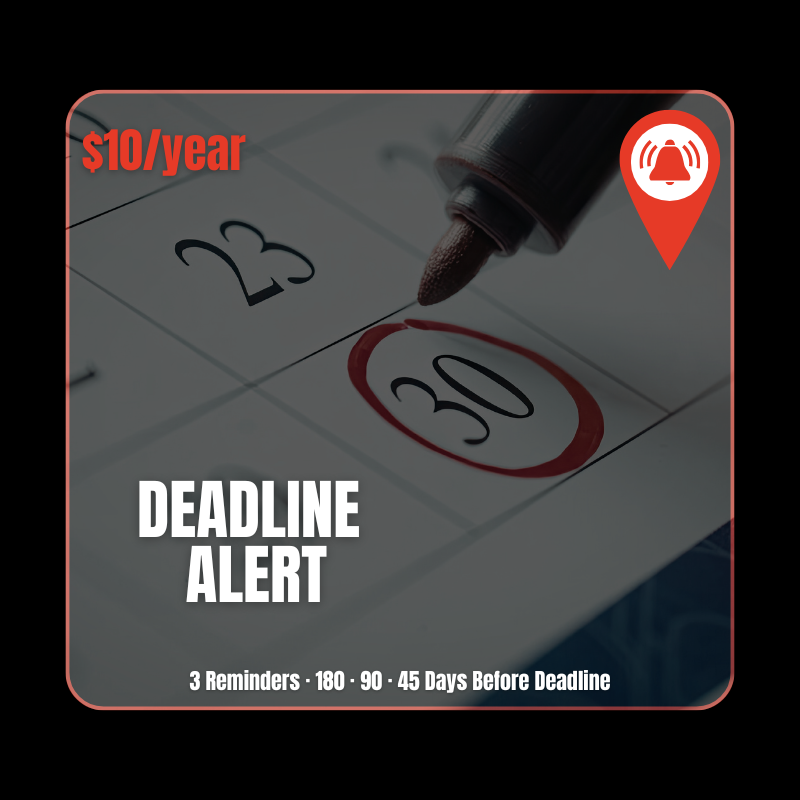 Deadline Alert (Annual)
