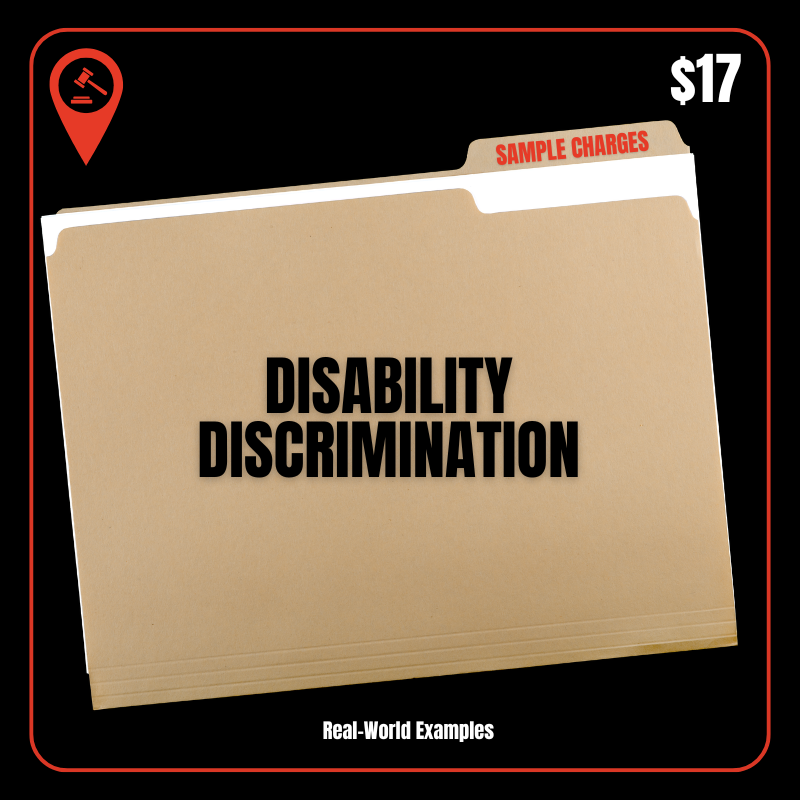 Sample Charge - Disability