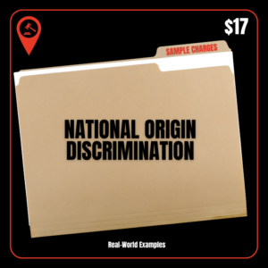 Sample Charges: National Origin